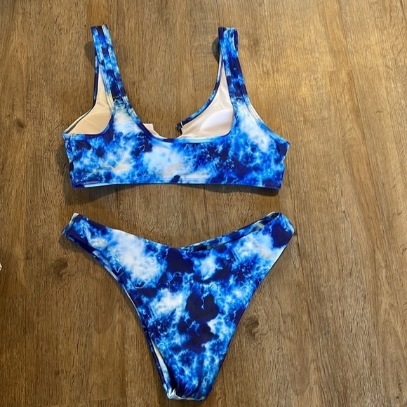 ZAFUL BLUE TIE DYE BIKINI (8) - Picture 5 of 5